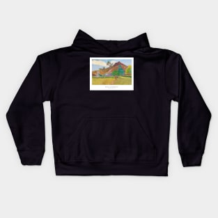 Tahitian Landscape by Paul Gauguin Kids Hoodie